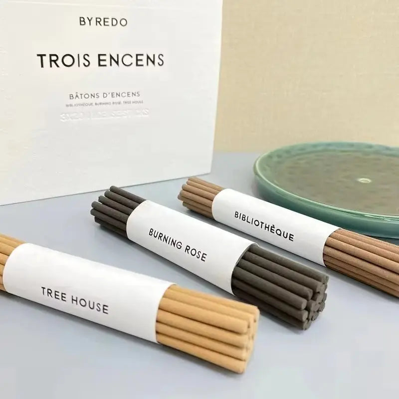 New Hot Byrode Thread Incense Limited Classic 60 Sticks Of Library Rose Indoor Aromatherapy Fireless Rattan Thread Incense Gifts