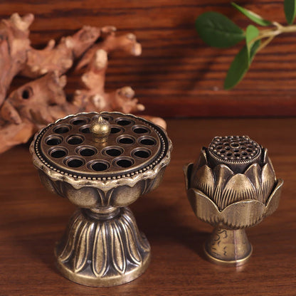 Brass Incense Burner,Metal Aromatherapy Holder,Unscented,Ideal For Yoga Meditation,Bedroom Ambiance,Home Decor