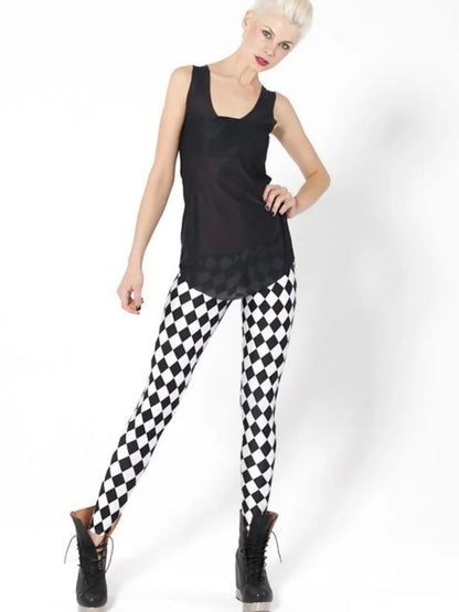 loween Print High-Waisted Tight Leggings Women's Street Sle Casual Pants Straight Cut High Waist Other Material 00%