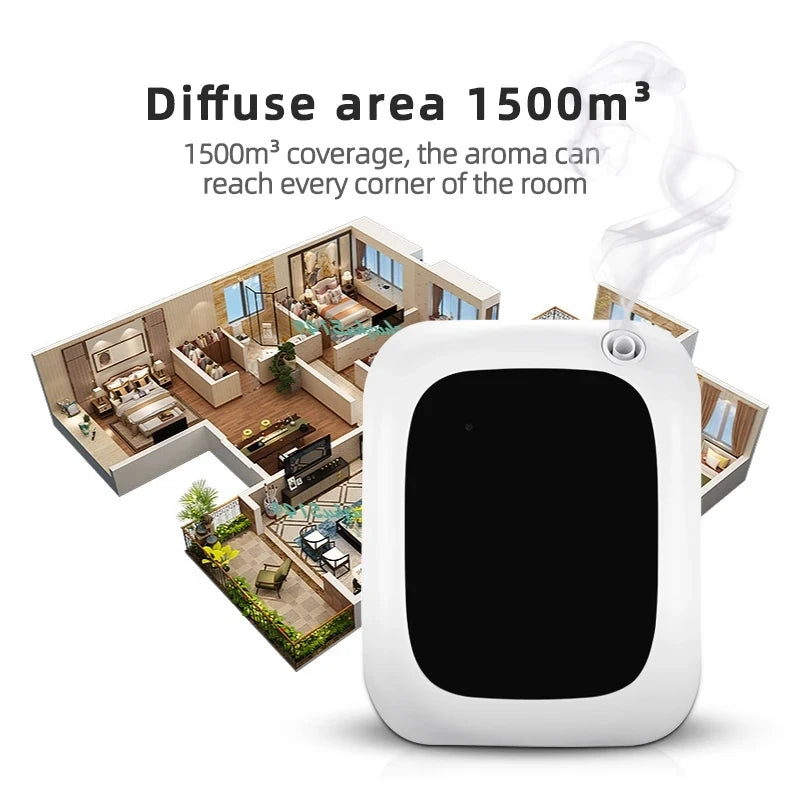 Bluetooth Essential Oils Diffuser Aromatherapy 1500m³ Home Fragrance Auto Flavoring Room Aromatizer Electric Aromatic Oasis
