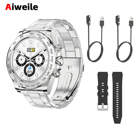 Smartwatch Smart Watch Man DIY Watchface 2026 Aiweile AW13 Pro Fitness Tracker Sport Business Bluetooth Call Hebrew Korean