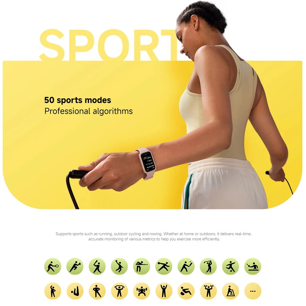 Xiaomi Smart Band 9 Active Global Version 1.47'' TFT Display 5ATM Waterproof Sports Bracelet 18-days Battery Life Mi Fitness