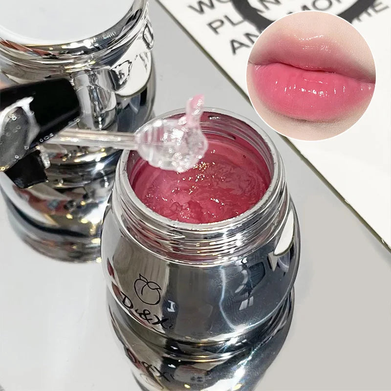 DI&XI small silver jar lip balm moisturizing lip care Dudu jelly lip oil moisturizing before makeup