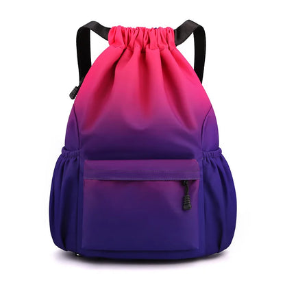 Strap Pocket Drawstring Backpack Waterproof Bag Large Capacity Colorful Backpacks Outdoor Sports Fitness Travel Bag Dropshipping