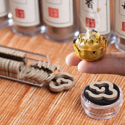 XiaoXiangyun Incense Coil Long-lasting Fragrance Meditation Incense Coil Pure Natural Coil Incense Mini Incense Burner Incense