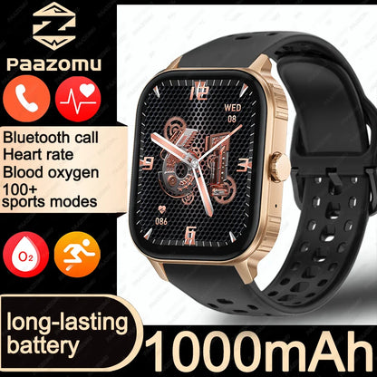 2026 2.04-inch Ultra Smart Watch For Men Women 1000mAh High Capacity Battery Outdoor Sports Fitness Health Monitoring Smartwatch