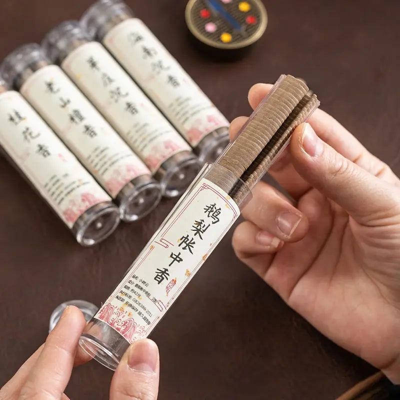XiaoXiangyun Incense Coil Long-lasting Fragrance Meditation Incense Coil Pure Natural Coil Incense Mini Incense Burner Incense