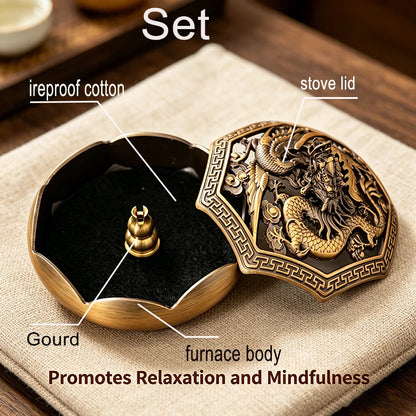 High-end Chinese-style incense burner with modern craftsmanship, suitable for home tea rooms, studies, and yoga meditation relax