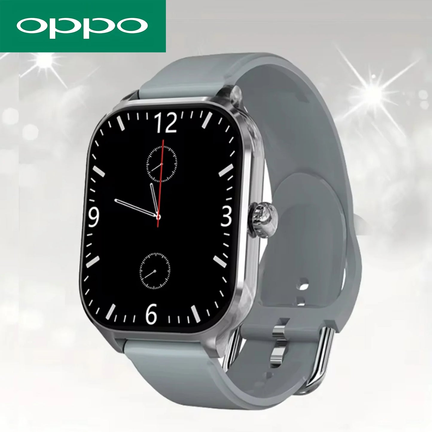 OPPO H9 Pro Sports Smart Watch Fitness Clock Health Monitor Waterproof Smartwatch Wireless Call Watches for Men Women IOS