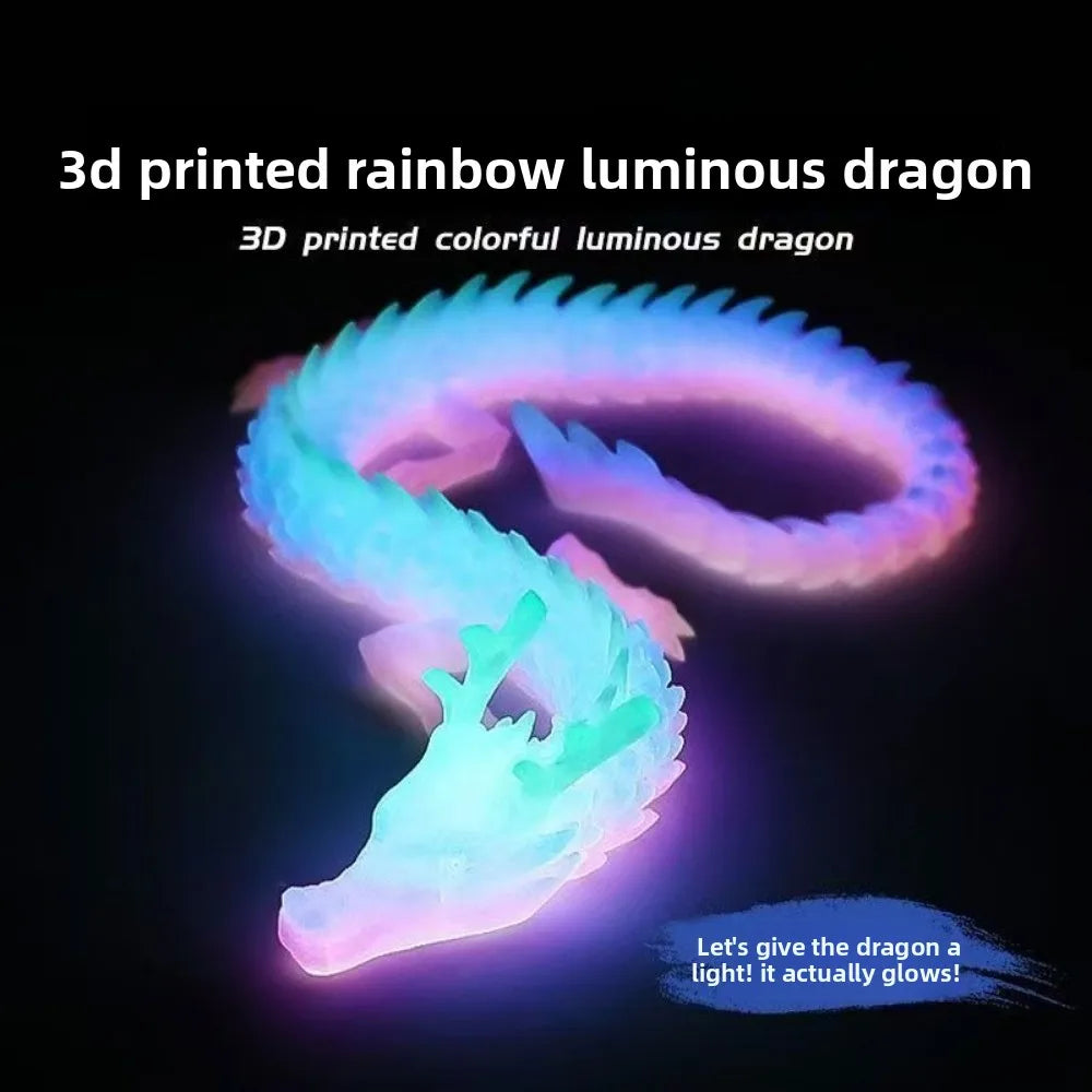 Flexible Articulated Dragon Miniature Model with Egg Decorative Craft 3D Printing Ornament for Bedroom Shelf Desktop Adornment