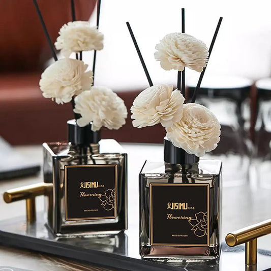 Flameless Home Fragrance fragrans gardenia Aromatherapy Oil with Reed Diffuser Stick Liquid Air Freshener Room Decor Ornaments