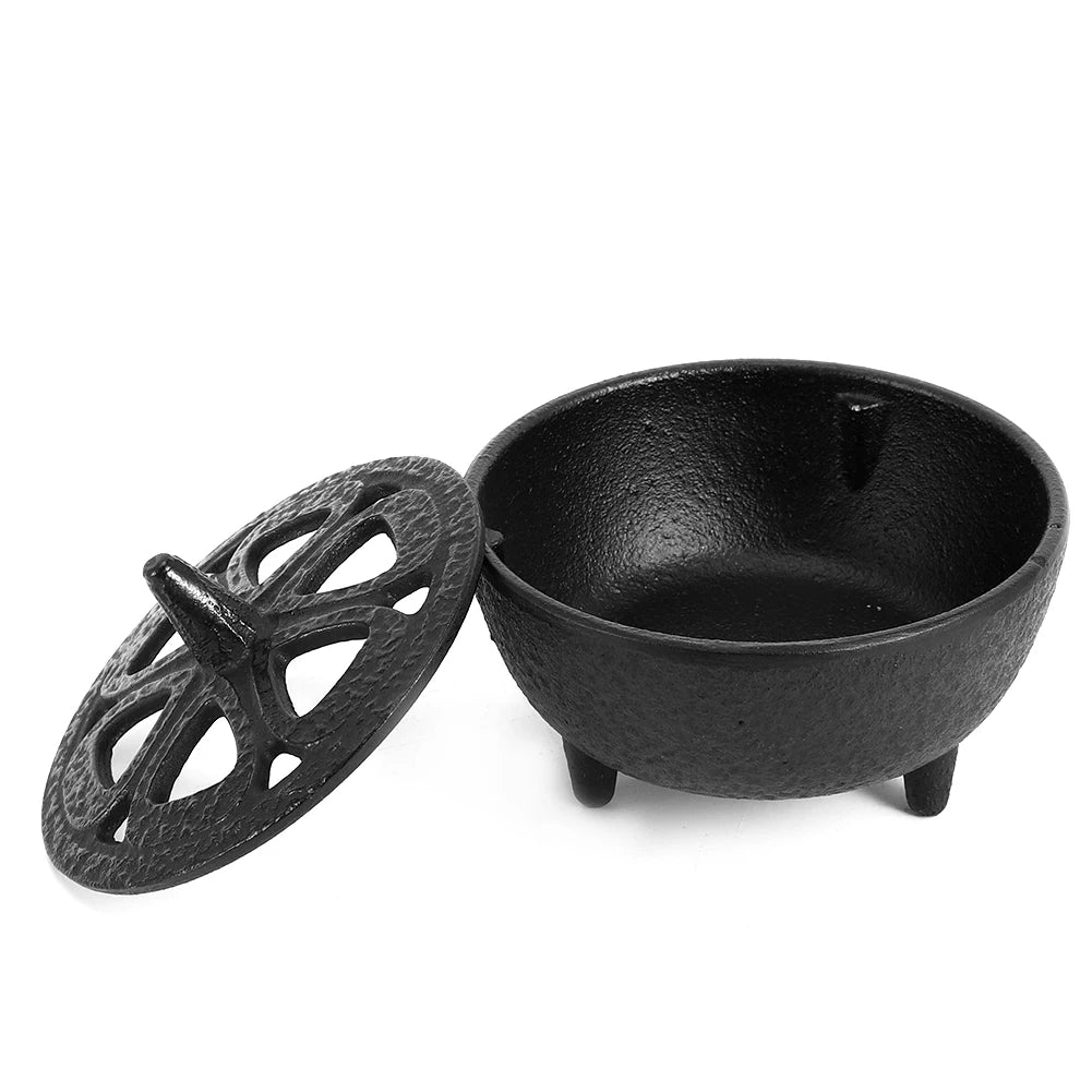Cast Iron Lotus‑Shaped Incense Aromatherapy  for Home Decoration Bathroom Bedroom Home decoration Incense Container