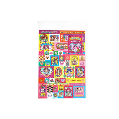 Korean Japanese Cartoon Journaling Sticker Sweet Cake Puppy Scrapbook Sticker DIY Decor Retro Anime Stationery Sticker Kids Gift