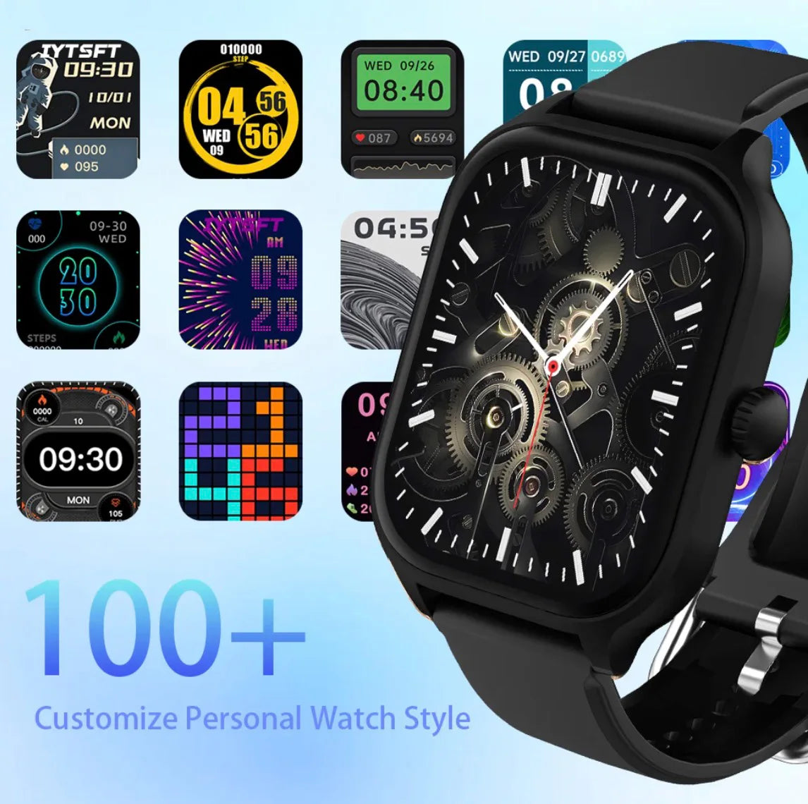 OPPO H9 Pro Sports Smart Watch Fitness Clock Health Monitor Waterproof Smartwatch Wireless Call Watches for Men Women IOS