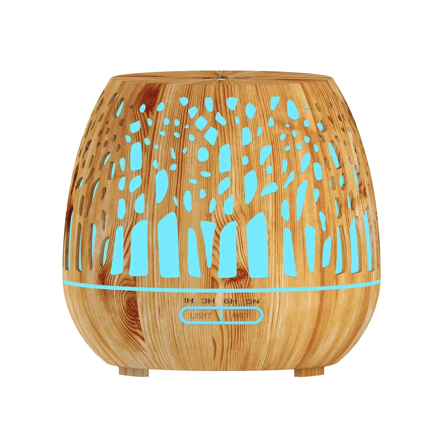 Tuya Smart 500ml Aromatherapy Essential Oil Diffuser Wood Grain Air Humidifier Aromatherapy Ultrasonic Remote Control Home Bedro