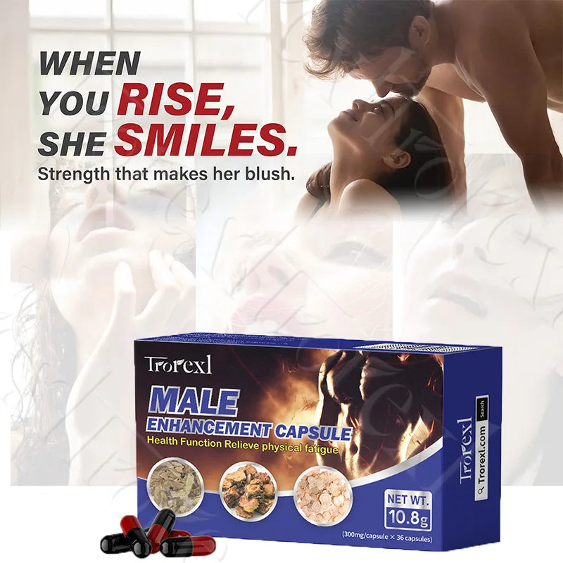 Epimedium Herbal Capsules for Mens, Natural Energy Male Enhancing Supplements, Strength & Performance