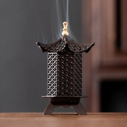 New Chinese Style Incense Burner Zinc Alloy Vertical Indoor Aromatherapy Good Symbolism Accessories Incense Burning Gifts
