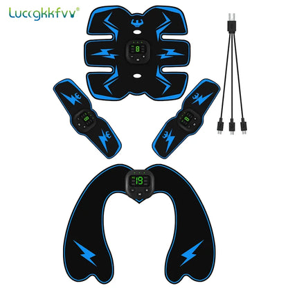 Smart EMS Wireless Muscle Stimulator Fitness Trainer Abdominal Training Electric Weight Loss Stickers Body Slimming Massager