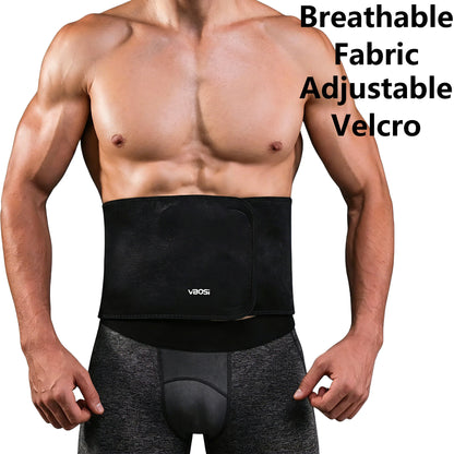 Back Support Brace & Elastic Supports Belly Band Stomach Wrap Waist Belt Waist Trainer for Men Sciatica Pain Relief