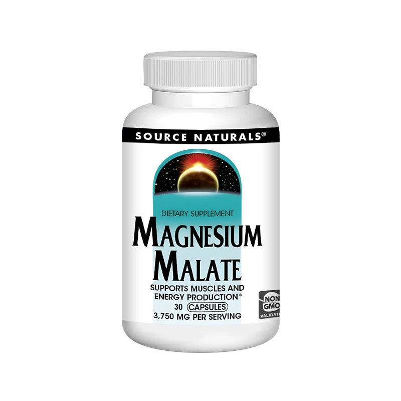 Magnesium Malate 3750 Mg Supplement Supports Muscle Function, Health and Energy Production