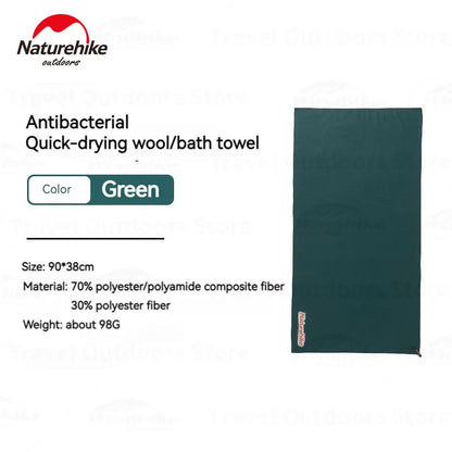 Naturehike Quick Dry Towel Body Hair Face Towels for Bath Beach Fitness Gym Sports Tourist Velvet Sided Composite Fibre Cloth