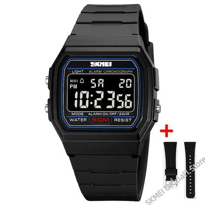 SKMEI Digital Sports Watch for Men Waterproof Chrono LED Display Date Week Mens Wristwatches Military Clock reloj hombre 2042