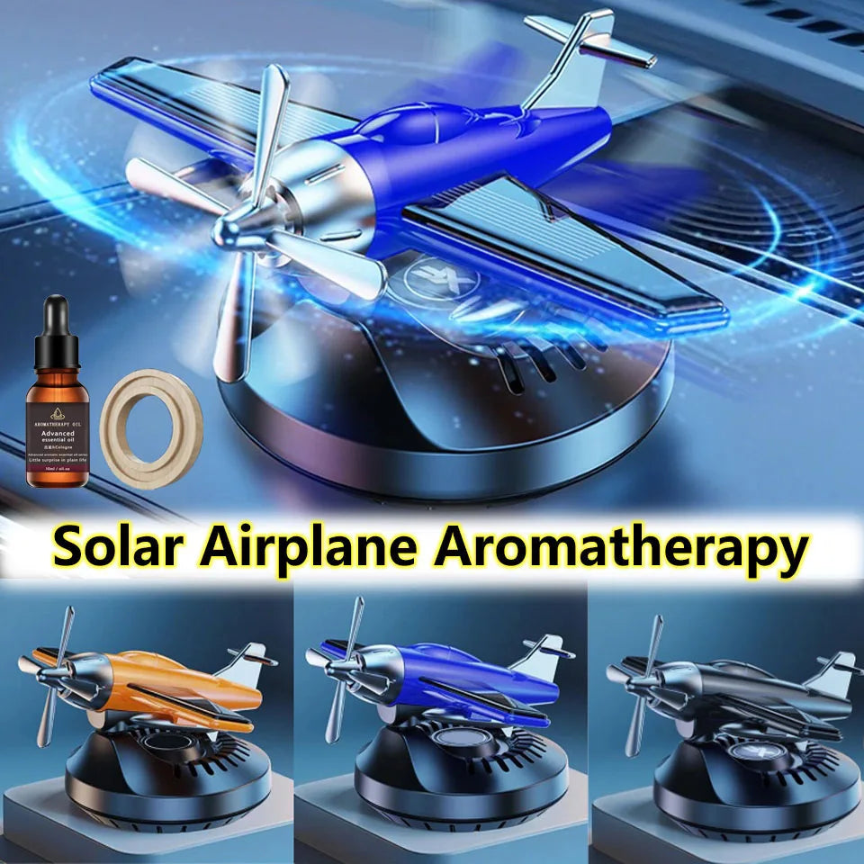 Car Indoor Air Freshener Helicopter Aromatherapy Perfume Solar Aircraft 360 Degree Rotating Aromatherapy Automobile Perfume