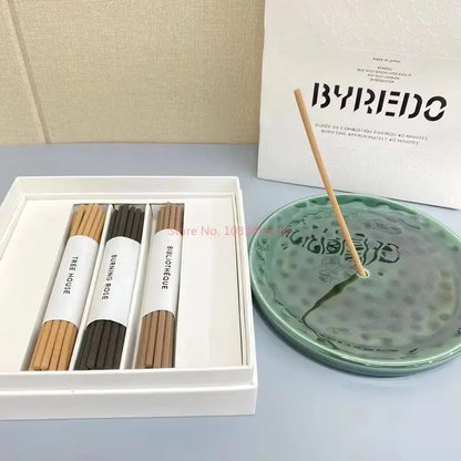 New Hot Byrode Thread Incense Limited Classic 60 Sticks Of Library Rose Indoor Aromatherapy Fireless Rattan Thread Incense Gifts