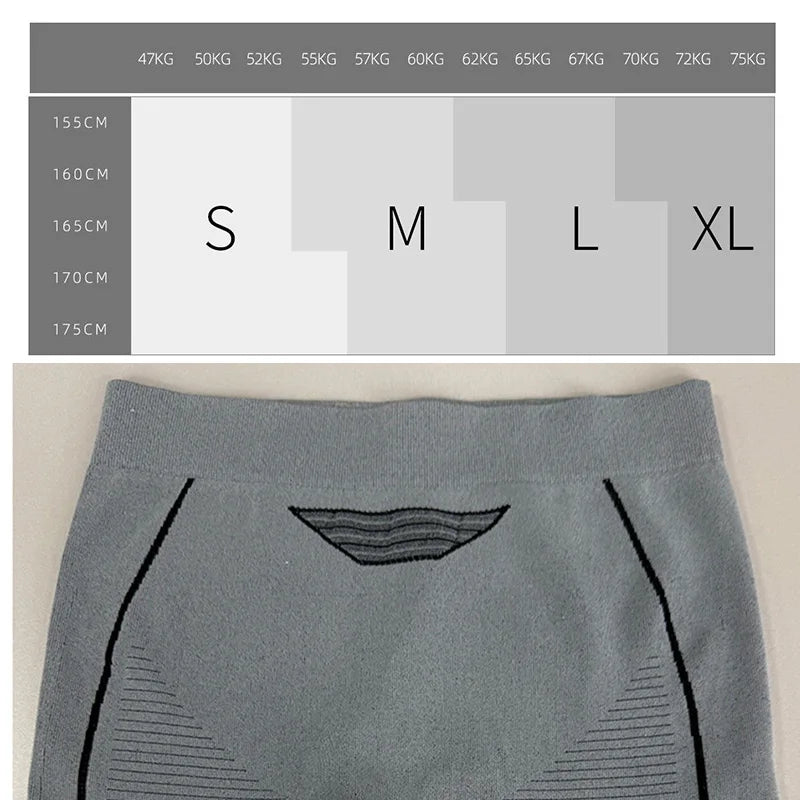 Seamless Thermal Underwear Set Ski Speedo Skiwear Training Clothing Sportswear Sweat Wicking Fitness Suit Winter Clothes Women