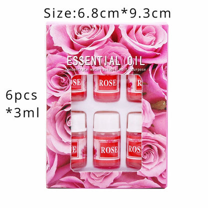 36*3ml Essential Oils Aromatherapy Lavender Rose Mix Oils Water-soluble Oil Humidifier Room Fragrance Essential Aroma Diffuser