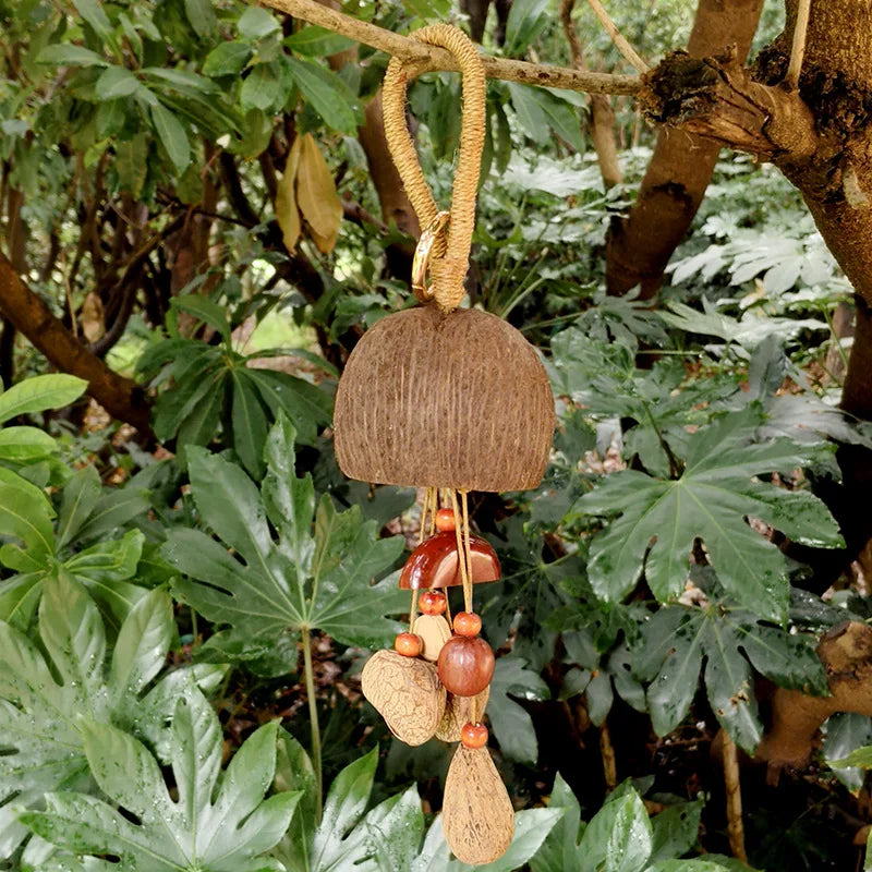 Natural Nut Shell Hand Bell Meditation Mindfulness Hand Bells Spiritual Relaxation Yoga Bells Sound Healing Musical Instruments