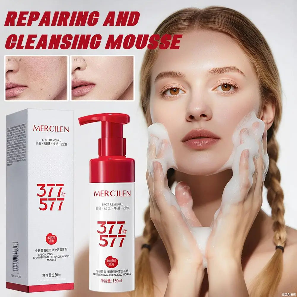Mild Plant Extract Cleansing Mousse Rich Foam Oil Control Refreshing Facial Cleanser Gentle Purifying Hydrating Daily Face