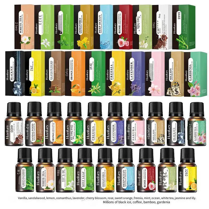 10 ML Aromatherapy plant essential oil water-soluble humidifier fireless aromatherapy refill liquid aromatherapy machine set