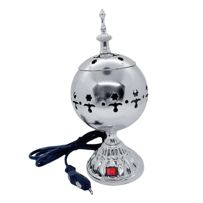 EU Plug Electric Incense Burner Mubkhara Zen Arabian Sandalwood Censer Incense Diffuser for Yoga SPA Decor Ornament Home 12/13cm