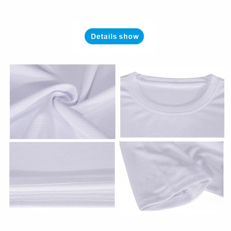 Cheap Quick-Drying Breathable Sports T Shirt Running Fitness Marathon Football Basketball T-shirts Custom Logo Embroidery Print