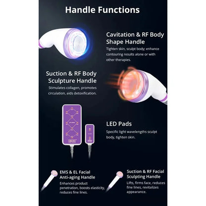 Mychway Radio Frequency Body Contouring Equipment Fat Sculpting S Shape 30k Cavitations Machine With 160MW