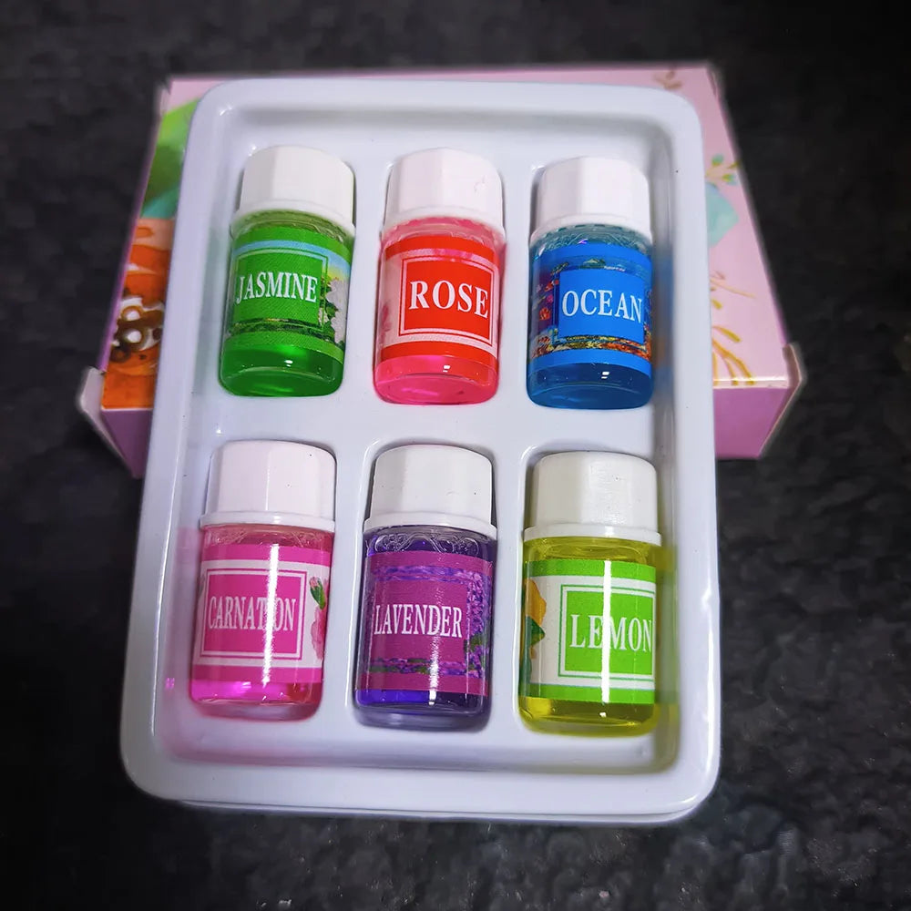 6/12 Boxes 3ml Natural Water Soluble Aromatic Pure Herbal Essential Oils Lavender Jasmine Reed Diffuser Humidifier Aromatherapy
