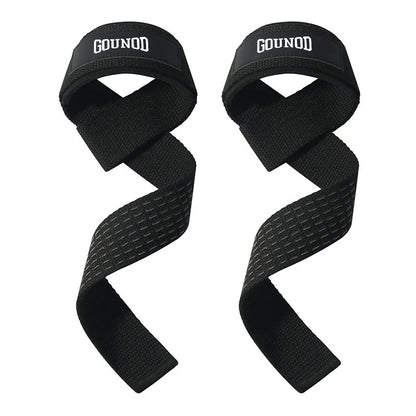 GOUNOD Weightlifting Wrist Straps Strength Training Adjustable Non-slip Gym Fitness Lifting Strap Wrist Support Grip Band