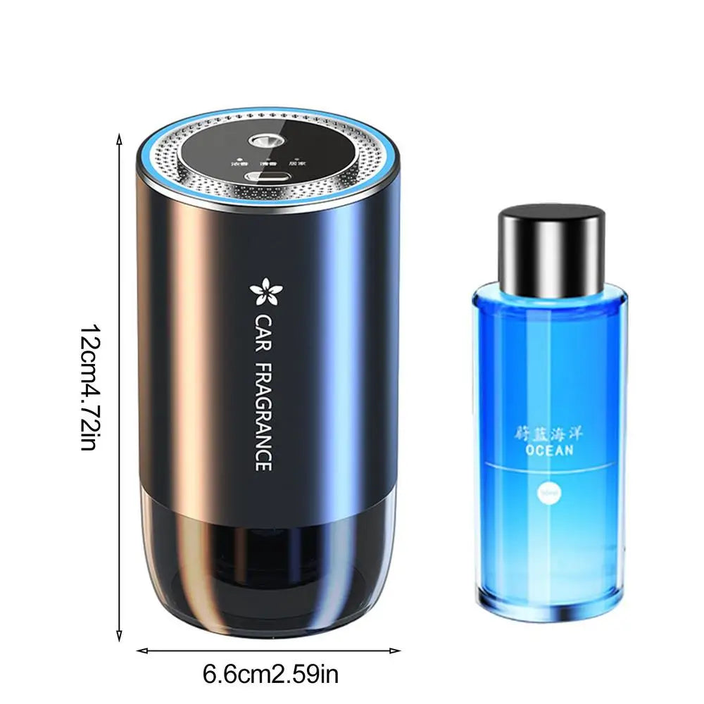 Car Perfume Diffuser Smart Car Air Diffusers Adjustable Concentration 50ml Essential Oil Diffuser Rechargeable Car Fragrance