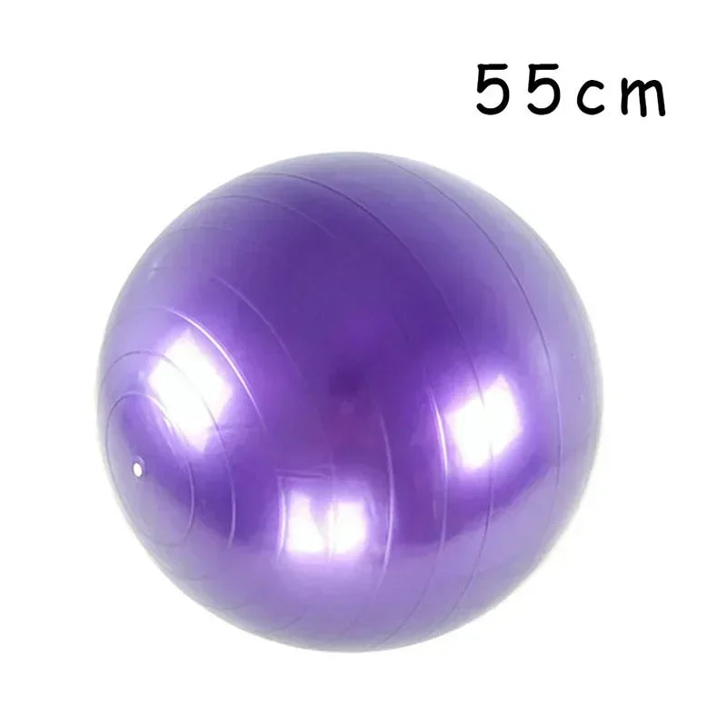 Big Yoga Ball PVC Inflatable Yoga Exercise Ball Thickened Gym Fit Ball Exercise Home Fitness Pilates Sport Balance Ball, 45-85cm