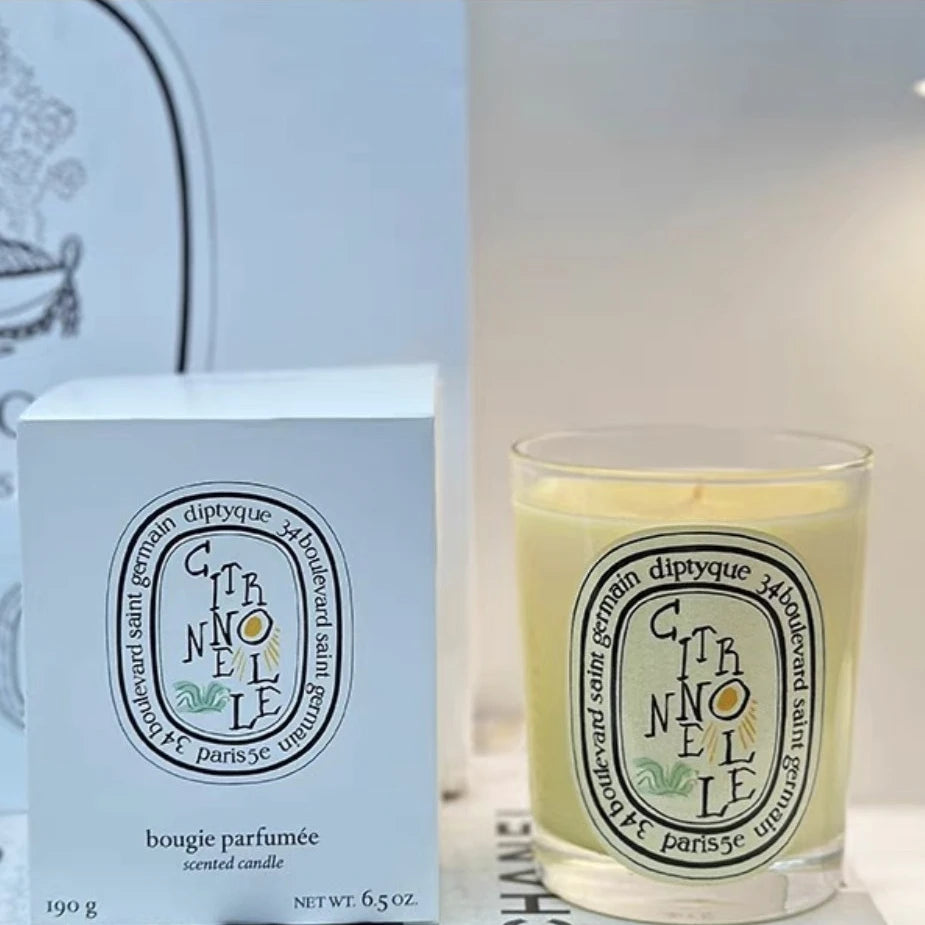 190g Aromatherapy Candle City Limited Edition Pure Natural Plant Essential Oil Scented Candle Cafe Chantilly Christmas Home Gift