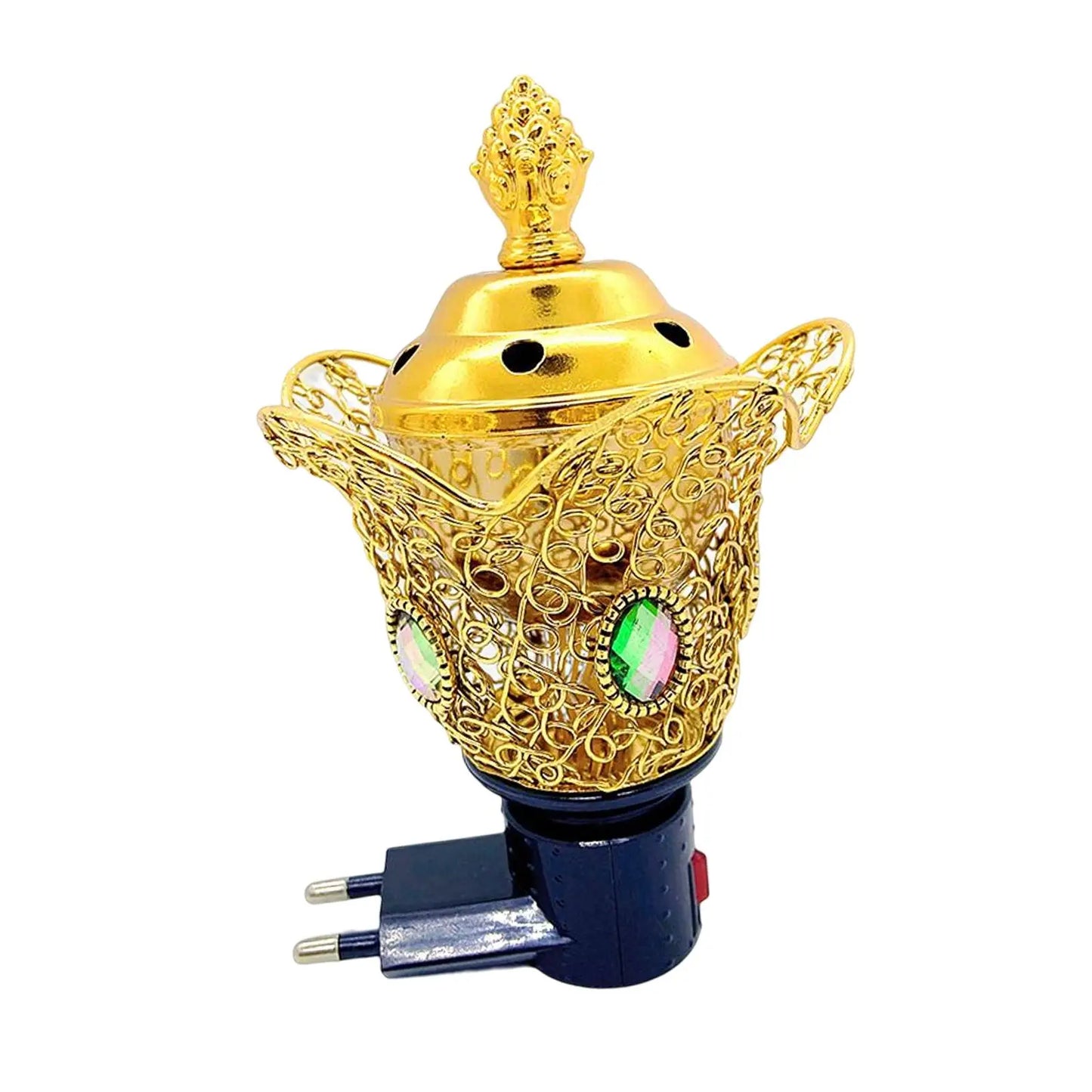 Electric Incense Burner Oud Frankincense Resin Burner Incense Holder Craft Censer for Yoga Living Room Decoration