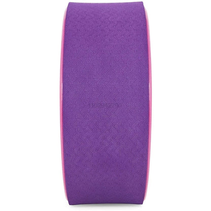 12" Yoga Wheel  Back Roller Deep Tissue Massager Yoga Stretching Equipmen for Back Pain Relief Improving Yoga Poses Relaxation