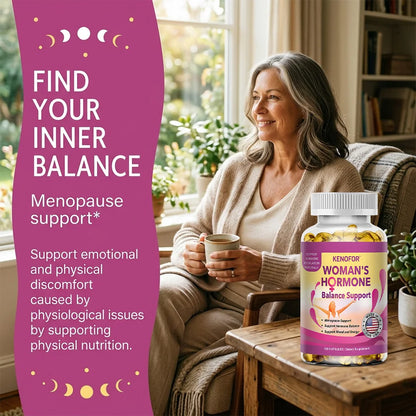 Women’s Menopause Support Supplement, Enhancing Hot Flashes, Night Sweats, Mood Swings & Fatigue, Supports Daily Wellness