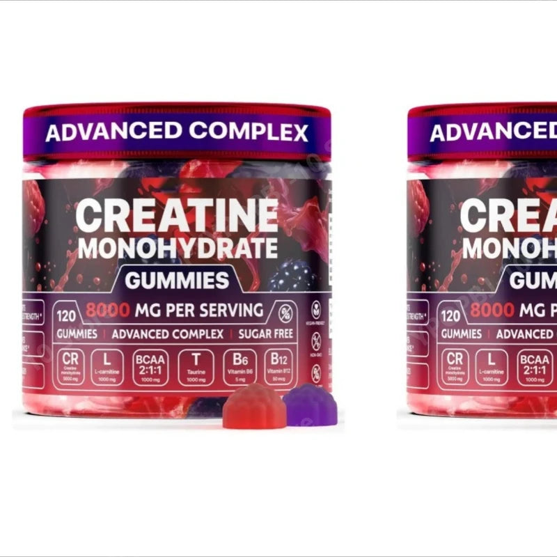 Creatine Monohydrate Gummies And Vitamins NEW 8000 mg SUGAR FREE