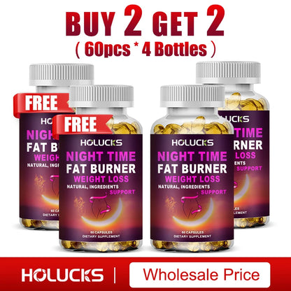 Night Time Weight Loss Capsules - Advanced Weight Loss Supplement - Fat Burners - Belly Fat Burner - Appetite Suppressant