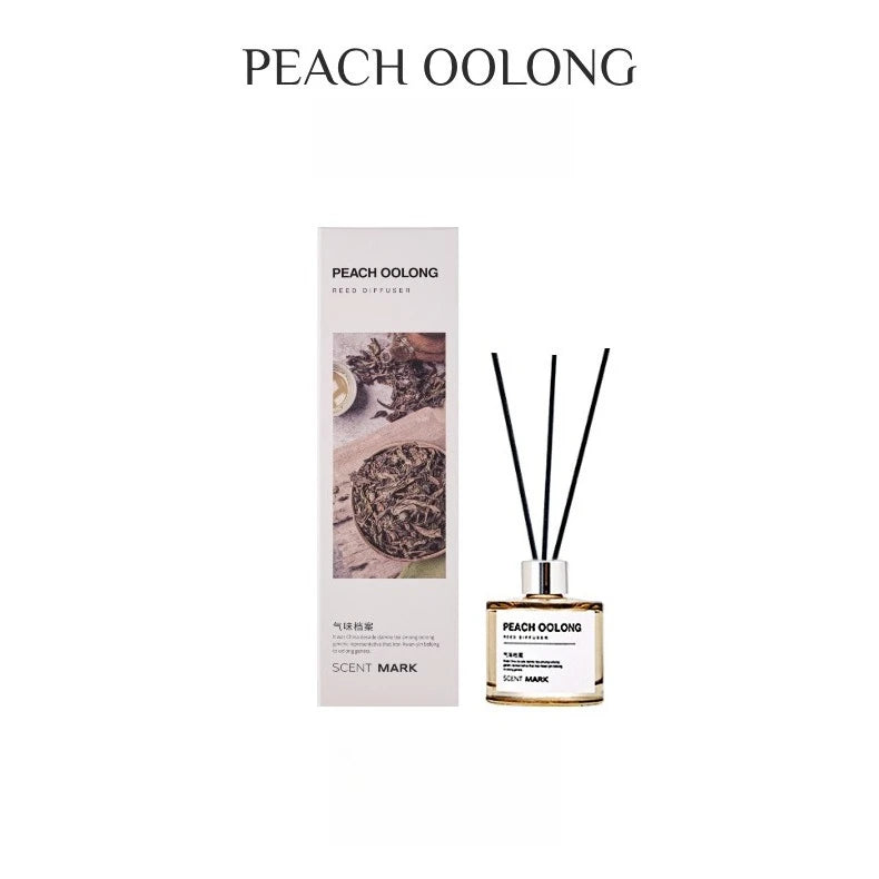 50ML Reed Diffuser Sets Lotus Jasmine Rose Oil Flameless Scent Diffuser Home Fragrance Car Air Freshener Sticks Aromatherapy