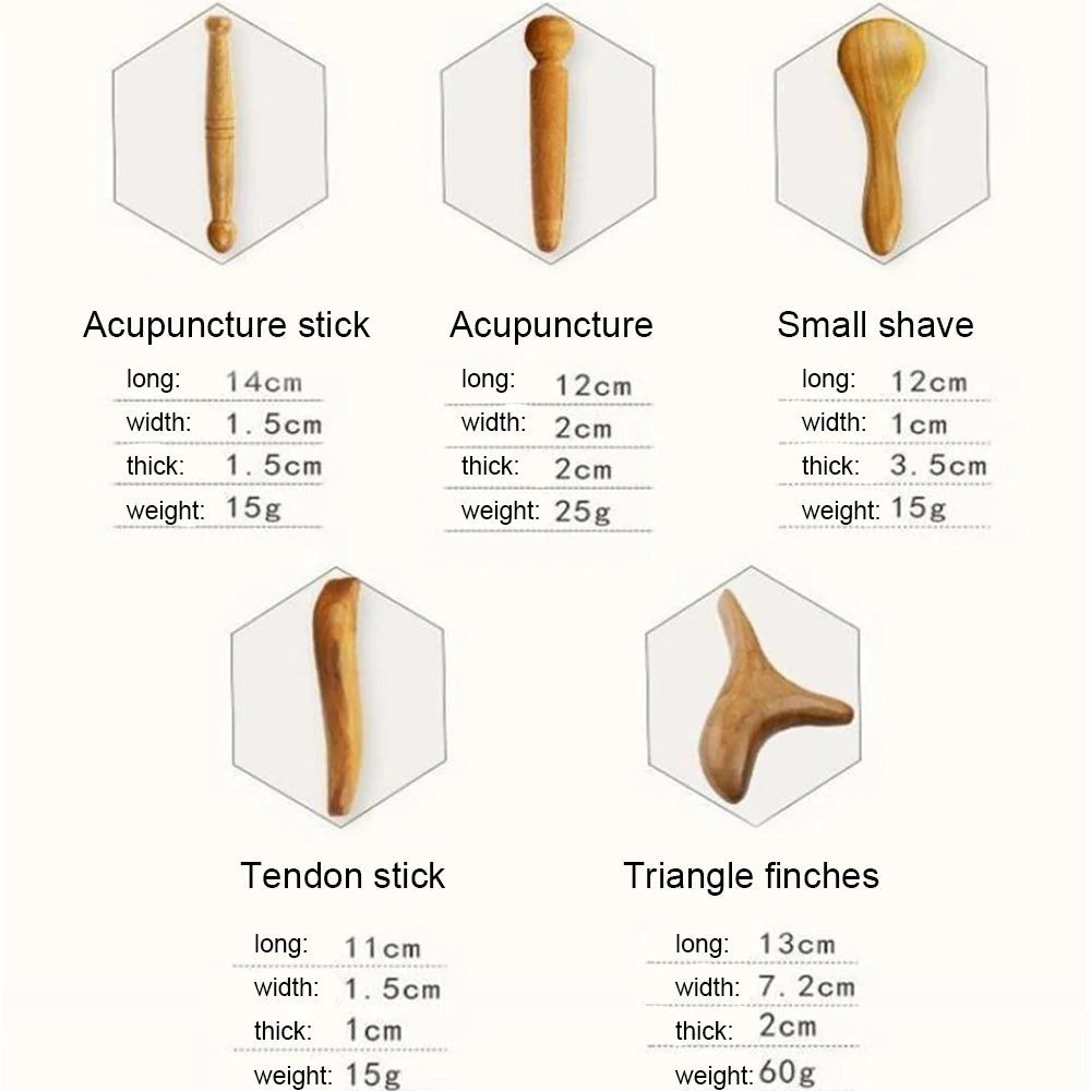 1Unit Wooden Foot Massager Plantar Gua Sha Plate Wood Scraper for Neck Back Body Guasha Meridian Massage Relaxation Health Care