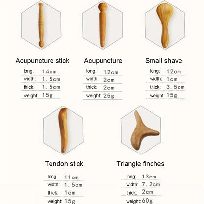 1Unit Wooden Foot Massager Plantar Gua Sha Plate Wood Scraper for Neck Back Body Guasha Meridian Massage Relaxation Health Care