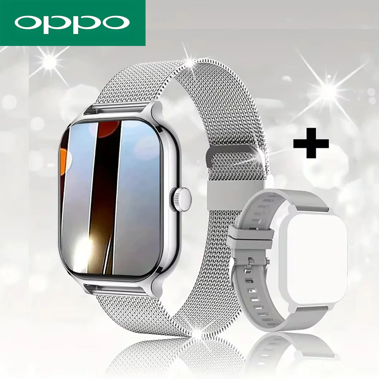 OPPO H9 Pro Sports Smart Watch Fitness Clock Health Monitor Waterproof Smartwatch Wireless Call Watches for Men Women IOS